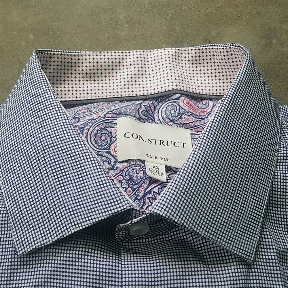 Construct Slim Fit Buttondown Dress Shirt NWT